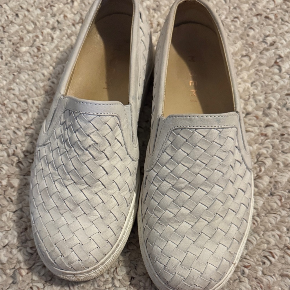 M. Gemi Women's Woven Slip-On Shoes - Cream